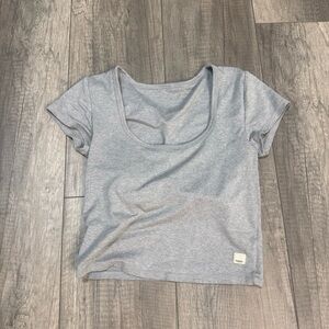 Vuori Light Gray Women's Crop Top